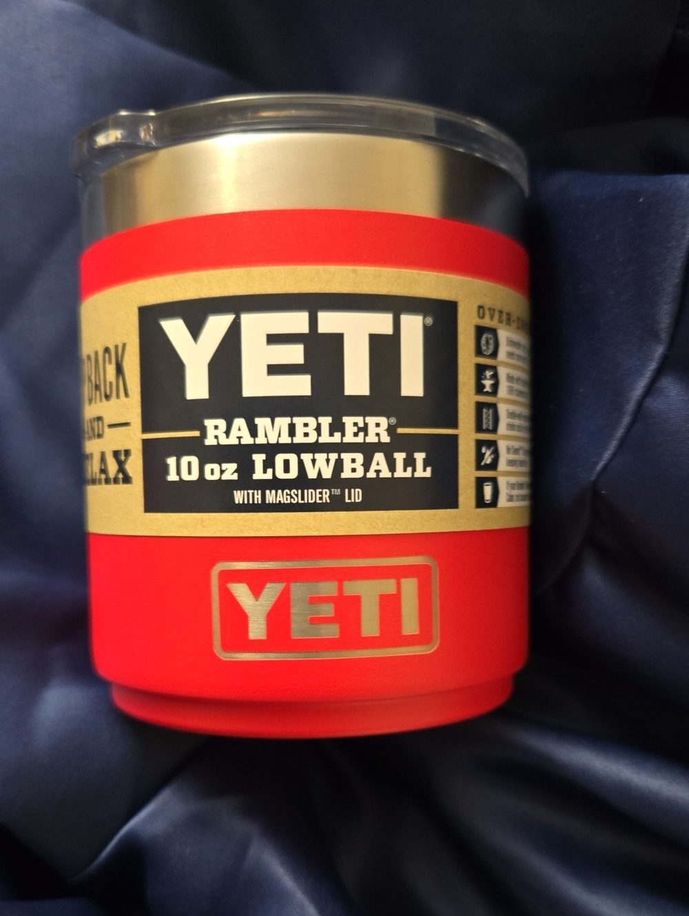 Yeti Rambler 10 oz Lowball Red stainless Steele